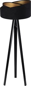 Czarna lampa stojąca glamour W6-R62
