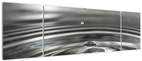 Obraz kropli wody (170x50 cm)