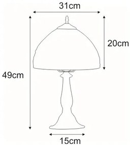 Lampka stołowa retro do salonu - S945 A8-B71