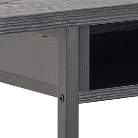 Czarna konsola w dekorze jesionu 40x140 cm Darlington – Actona