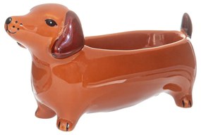 Porcelanowa miska dekoracyjna 5x14 cm Sausage Dog – Sass &amp; Belle