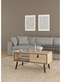 Stolik w naturalnym kolorze 48x102 cm Ry – Tvilum