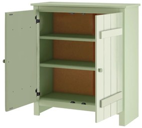 Jasnozielona szafka z litego drewna sosnowego 100x110 cm Bertram – Støraa