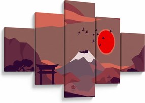 Obraz - Góry Fuji (125x70 cm)
