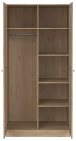 Szafa w dekorze dębu w naturalnym kolorze 99x200x62 cm Billund – Tvilum