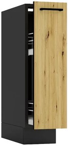 Szafka cargo 20 cm grafit + dąb artisan - Coleo 4X