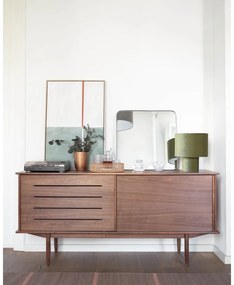 Komoda w dekorze drewna orzechowego Kave Home Carolin