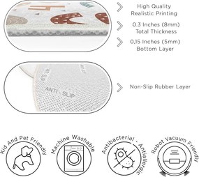 Dziecięcy dywan do zabawy odpowiedni do prania ø100 cm Happy Numbers – Mila Home