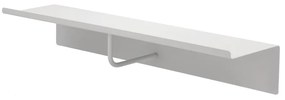 Jasnoszary stalowy wieszak ścienny z półką 21,5 cm A-Coat – Zone