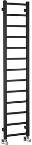 Sapho - Grzejnik łazienkowy METRO LIGHT 276W 30x150 cm czarny mat