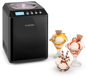 Klarstein Vanilla Sky 2.5L 250W Maszynka do Lodów z Kompresorem Czarna