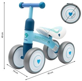 Baby Mix Odpychacz dla dzieci Baby Bike Fruit, zielony
