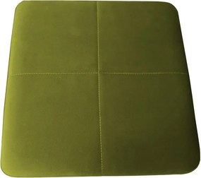Pufa ZOA tkanina Welur loft ławka podnóżek metal : Kolor Stelaża - Czarny , Kolor tkaniny - VELVET - BL75, Typ tkaniny - Velvet