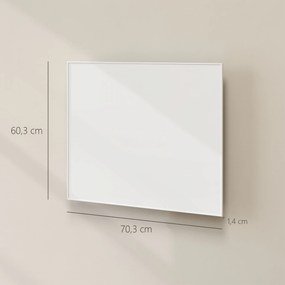 HOMCOM Elektryczny grzejnik, montaż na ścianie, ogrzewanie na podczerwień, energooszczędny, termostat, timer, pilot, ochrona przed przegrzaniem