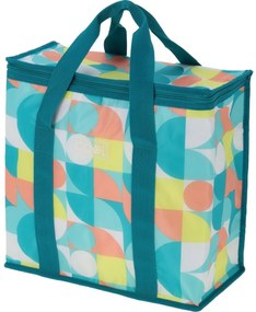 Torba termoizolacyjna Retro kostka 16 l, niebieska