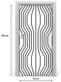 Naklejka fototapeta na drzwi Geometryczne linie