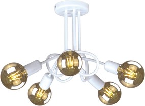 Biała nowoczesna lampa sufitowa supeł - S147-Agneso