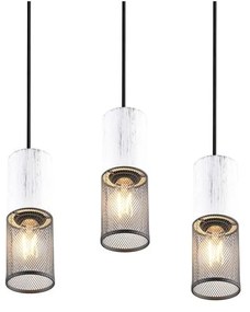Czarno-biała lampa wisząca ø 28 cm Tosh – Trio