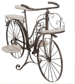 Metalowy kwietnik ROWER, 59 cm
