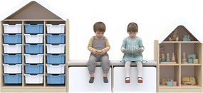 Zestaw mebli szkolnych do świetlic i bibliotek Blox Base 7