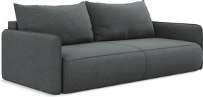Kanapa 3-osobowa z funkcją spania - z tkaniny strukturalnej - szary - NANEA
