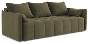 Rozkładana/ze schowkiem sofa w kolorze khaki 225 cm Moku – Makamii