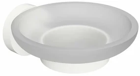Sapho XR803W X-Round White mydelniczka, szkło mleczne/biały