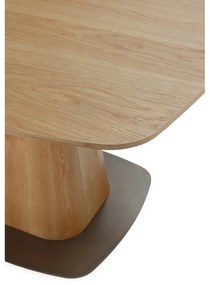 Stół w dekorze dębu 120x120 cm Etel – MOME