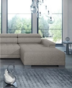 Narożnik CAMPO XL z elektryczną regulacją siedziska Lewostronny w tkaninie MEMPHIS 05 WERSAL