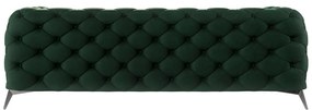 Ciemnozielona aksamitna sofa 225 cm Chelsea – Ropez