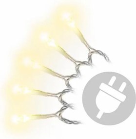 Świąteczne oświetlenie LED 5 m – ciepły biały, 50 diod