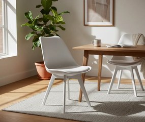 Białe stylowe krzesło B5-W06