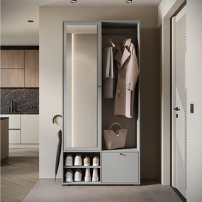 MINIO go for it, Garderoba DAFNI w kolorze szary PALLAD