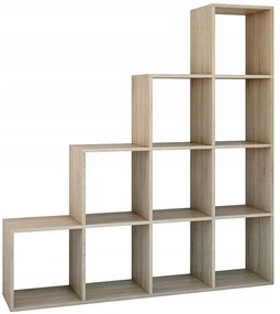 Schodkowy regał dziecięcy na zabawki dąb sonoma Z4-D32