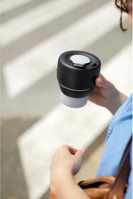 Czarny kubek termiczny 400 ml To Go – Lékué