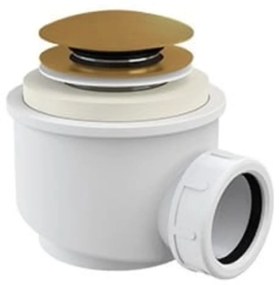 Wanna wolnostojąca NAVI owalna biała z konglomeratu 150 x 70 cm bez przelewu cienki rant | Różne kolory korków : Kolor korka - Złoty