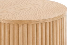 Stolik kawowy okrągły Tamis 80 cm - naturalny