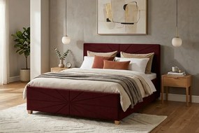 Łóżko PATI 120x200 cm Czerwony Bez materaca