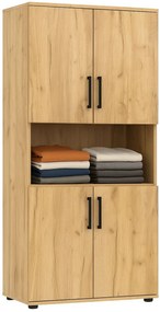 Wysoki regał na ubrania dąb craft N4-G80