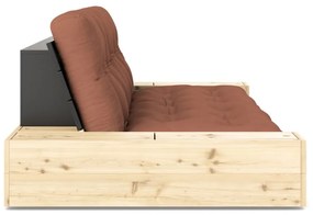 Ceglasta rozkładana sofa 244 cm Base – Karup Design