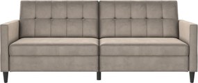 Beżowa aksamitna sofa 203 cm Hartford – Støraa