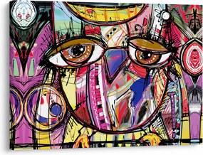 Obraz - Street art - sowa (70x50 cm)