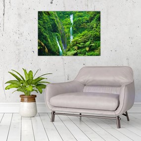 Obraz na szkle - Wodospady Madakaripura, Jawa Wschodnia, Indonezja (70x50 cm)