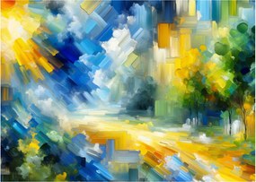 Obraz - Abstrakcyjny słoneczny dzień (70x50 cm)