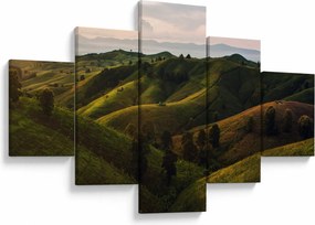 Obraz - Widok na tajskie wzgórza (125x70 cm)