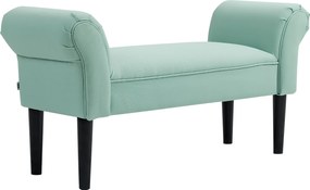 HOMCOM Tapicerowana Ławka do Sypialni i Przedpokoju, do 130 kg, 102 x 36 x 51 cm, Zielona