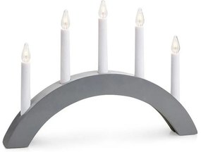 Szara dekoracja świetlna ze świątecznym motywem Atle – Markslöjd