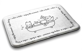 Dywanik łazienkowy antypoślizgowy Dywanik łazienkowy antypoślizgowy Kotki Wanna Kąpiel