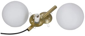 Lampa wisząca w kolorze złota ze szklanym kloszem 32.5x15 cm Duo – Candellux Lighting