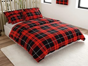 PrzytulneMieszkanie.pl PrzytulneMieszkanie.pl Pościel z mikropluszu ALBURY czerwona Rozmiar pościeli: 70 x 90 cm | 140 x 220 cm